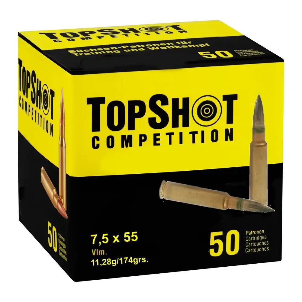 TOPSHOT Competition 7,5x55 Vlm BT 11,3g 174grs 50 Stk